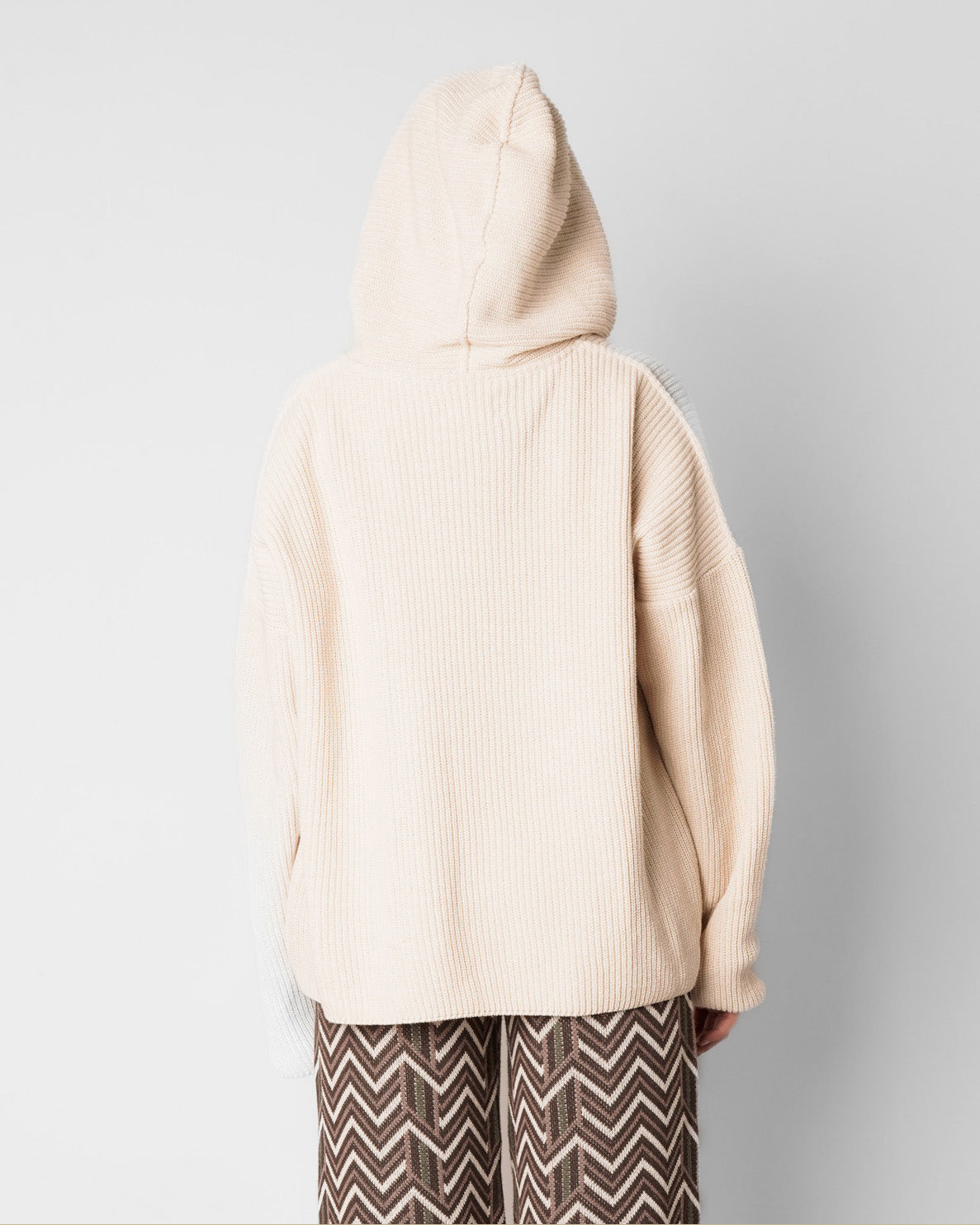 Knit Cream Hoodie