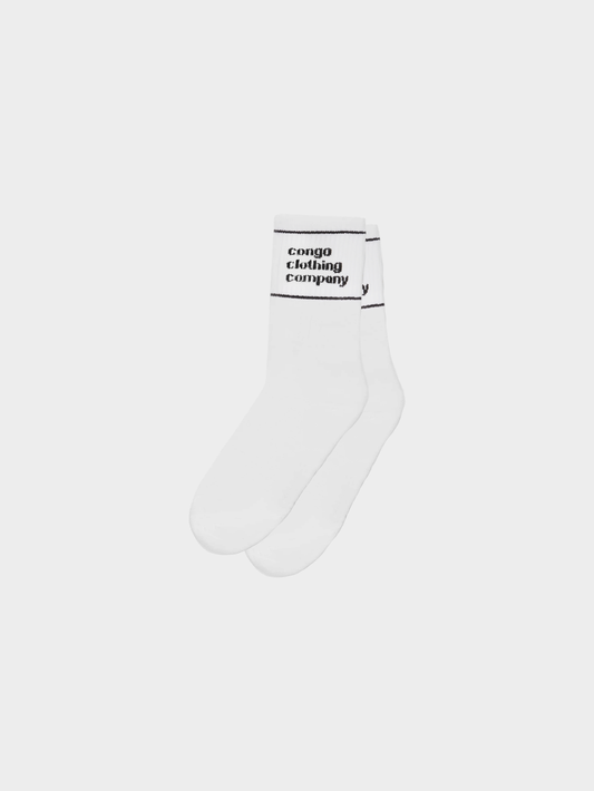 CCC Logo Socks White