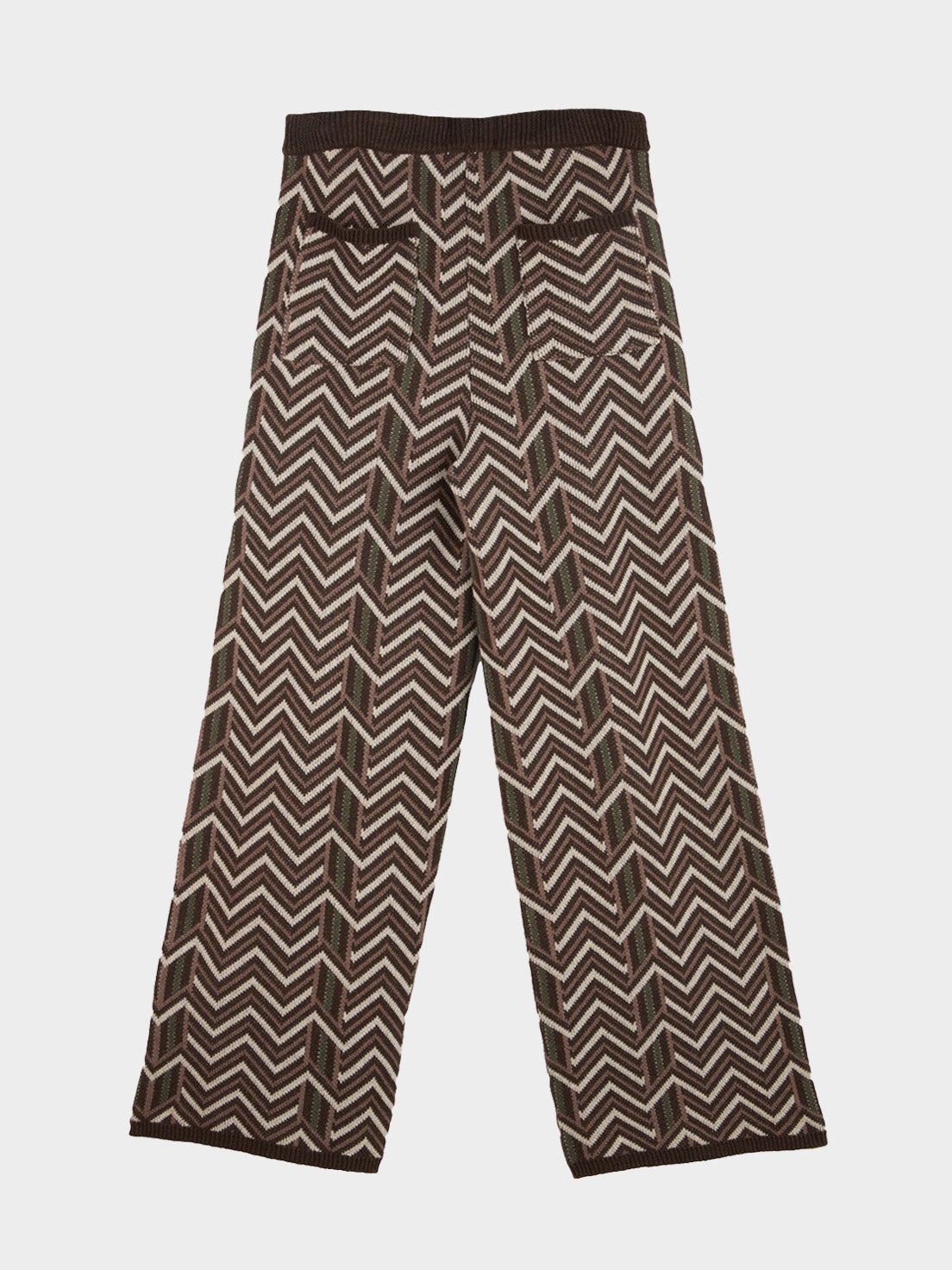 Wave Knit Brown Pant